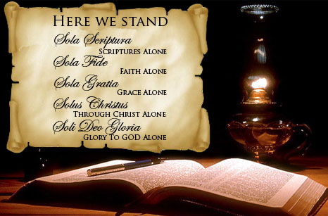 The 5 solas of the Reformation